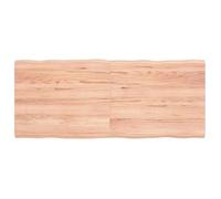 vidaXL Dessus de table bois chêne massif traité bordure assortie 363958