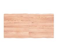 vidaXL Dessus de table bois chêne massif traité bordure assortie 363960