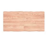 vidaXL Dessus de table bois chêne massif traité bordure assortie 363961