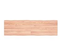 vidaXL Dessus de table bois chêne massif traité bordure assortie 363962