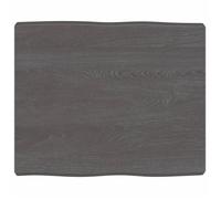 vidaXL Dessus de table bois chêne massif traité bordure assortie 364000