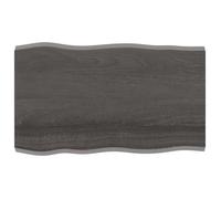 vidaXL Dessus de table 364020 – Chêne massif traité, bordure assortie