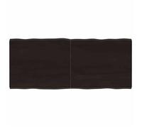 vidaXL Dessus de table bois chêne massif traité bordure assortie 364024