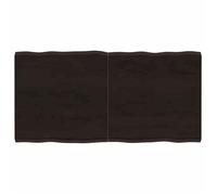 vidaXL Dessus de table bois chêne massif traité bordure assortie 364026