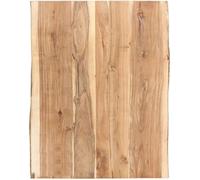 vidaXL Dessus de table en bois d'acacia massif 80 x (50-60) x 3,8 cm