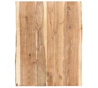 vidaXL Dessus de table en bois d'acacia massif 80 x (50-60) x 3,8 cm