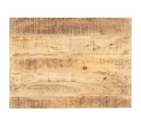 vidaXL Dessus de table Bois de manguier solide 15-16 mm 80x60 cm Bois naturel G