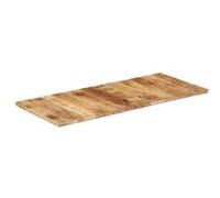 vidaXL Dessus de table bois de manguier solide 25-27 mm 140x60 cm, dessus de table en bois massif, dessus de table de remplacement 286026 Brun G