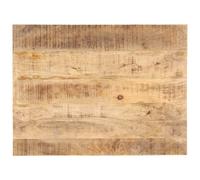 Vidaxl Dessus De Table Bois De Manguier Solide 25-27 Mm 80x70 Cm