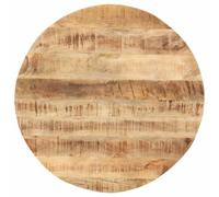 vidaXL Dessus de Table Bois de manguier Solide Rond 15-16 mm 50 cm