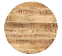 vidaXL Dessus de table Bois de manguier solide Rond 25-27 mm 50 cm 286005