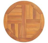 Dessus de table en bois de teck solide rond 50 cm - VidaXL
