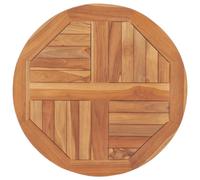 Vidaxl Dessus De Table Bois De Teck Solide Rond 2,5 Cm 60 Cm Multicolore