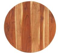 vidaXL Dessus de table 285971 Bois d'acacia massif rond 15-16 mm 80 cm