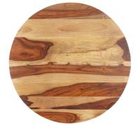 Vidaxl Dessus De Table Bois Massif D'acacia Rond 25-27 Mm 60 Cm