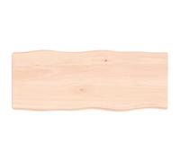 Vidaxl Dessus De Table Bois Massif Non Traité Bordure Assortie Marron