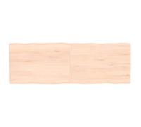 Tafelblad natuurlijke rand 120x40x(2-4) cm massief eikenhout363890