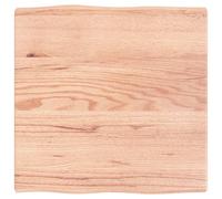 Vidaxl Dessus De Table Bois Massif Traité Bordure Assortie Marron