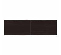 vidaXL Dessus de table bois massif traité bordure assortie Marron