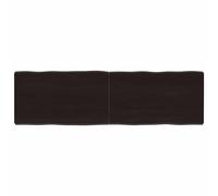 Vidaxl Dessus De Table Bois Massif Traité Bordure Assortie Marron