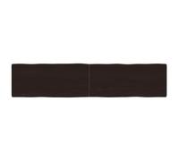 Vidaxl Dessus De Table Bois Massif Traité Bordure Assortie Marron
