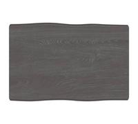 vidaXL Dessus de Table, Remplacement du Plateau de Table avec Bord Vif, Tableau de Bricolage Intérieur, Bois Massif Traité Bordure Assortie
