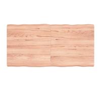 vidaXL Dessus de table bois chêne massif traité bordure assortie 363961