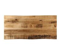 vidaXL Dessus de table bord vivant 100x40x2,5 cm bois de manguier brut, dessus de table en bois, dessus de table d'appoint, 370660