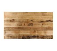 Vidaxl Dessus De Table Bord Vivant 100x60x2,5 Cm Bois De Manguier Brut Multicolore