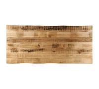 vidaXL Plateau de table à bord vivant 140x60x2,5 cm Bois de manguier massif brut