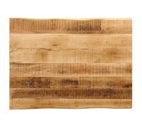 vidaXL Dessus de table bord vivant 80x60x2,5 cm bois de manguier brut, dessus de table en bois, dessus de table d'appoint, 370668