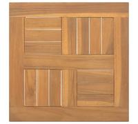 Vidaxl Dessus De Table Carré 40x40x2,5 Cm Bois De Teck Massif Multicolore