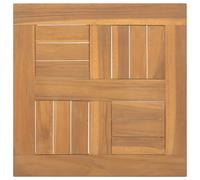 Vidaxl Dessus De Table Carré 40x40x2,5 Cm Bois De Teck Massif Multicolore