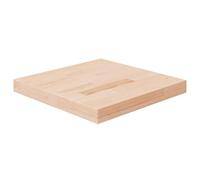 vidaXL Dessus de table carré 40x40x4 cm Bois chêne massif non traité Marron