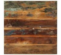 vidaXL Dessus de table carré 60x60 cm 15-16 mm Bois de récupération 286041 Marron G