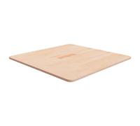 vidaXL Dessus de table carré de remplacement 70×70×1,5 cm Chêne massif non traité