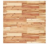 vidaXL Dessus de table carré 80x80x4 cm Bois massif d'acacia Marron