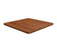 VidaXL Dessus de Table Carré de Remplacement pour Table à Dîner Marron Foncé 60x60x2,5cm en Bois de Chêne Traité