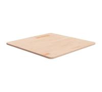 vidaXL Dessus de Table Carré Dessus de Table de Remplacement Rechange Dessus de Table à Dîner 60x60x1,5 cm Bois Chêne Massif Non Traité