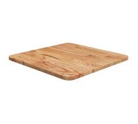 vidaXL Dessus de table carré Marron clair 40x40x1,5 cm Bois chêne traité