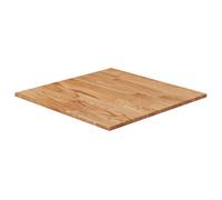 Vidaxl Dessus De Table Carré Marron Clair60x60x1,5cm Bois Chêne Traité Multicolore