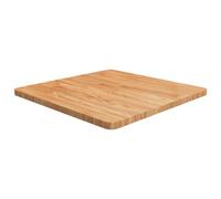 vidaXL Dessus de table carré Marron clair 60 x 60 x 2,5 cm Bois chêne traité