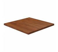 Vidaxl Dessus De Table Carré Marron Foncé60x60x2,5cm Bois Chêne Traité Multicolore