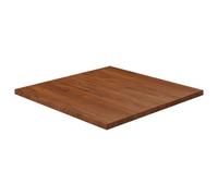 Vidaxl Dessus De Table Carré Marron Foncé70x70x2,5cm Bois Chêne Traité Multicolore