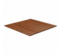 Vidaxl Dessus De Table Carré Marron Foncé80x80x1,5cm Bois Chêne Traité Multicolore