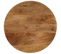 vidaXL Dessus de table de remplacement Ø 50 x 2,5 cm rond bois de manguier massif multicolore