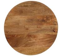 vidaXL Dessus de table de remplacement Ø 50 x 2,5 cm rond bois de manguier massif multicolore