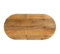 vidaXL Dessus de Table, Dessus de Table de Remplacement, Dessus de Rechange Salle à Manger, 100x40x2,5 cm Ovale Bois Massif 370144