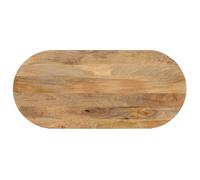vidaXL Dessus de Table, Dessus de Table de Remplacement, Dessus de Rechange Salle à Manger, 100x40x3,8 cm Ovale Bois Massif de Manguier