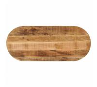 vidaXL Dessus de Table 110x40x2,5cm Ovale Bois Massif de manguier Brut